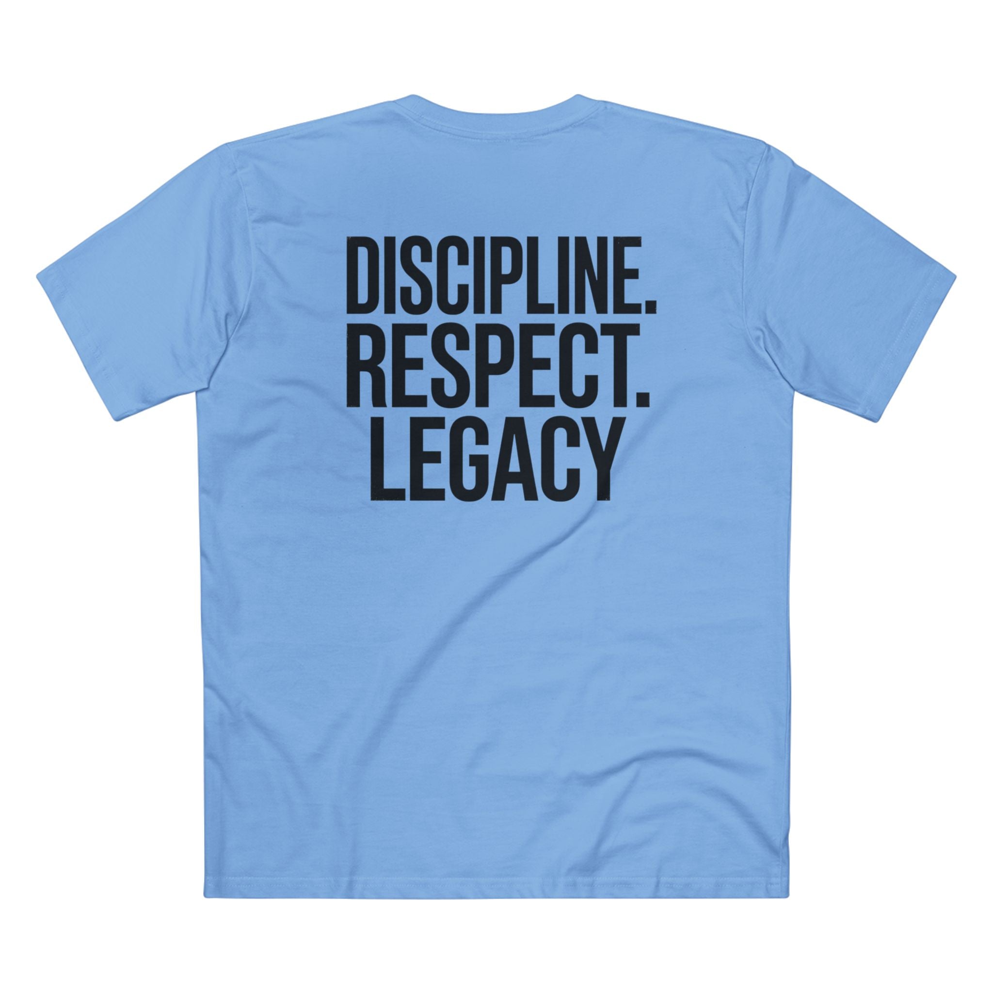 RAISED RIGHT™ Tee – Discipline. Respect. Legacy. Back Print | Blackbrn