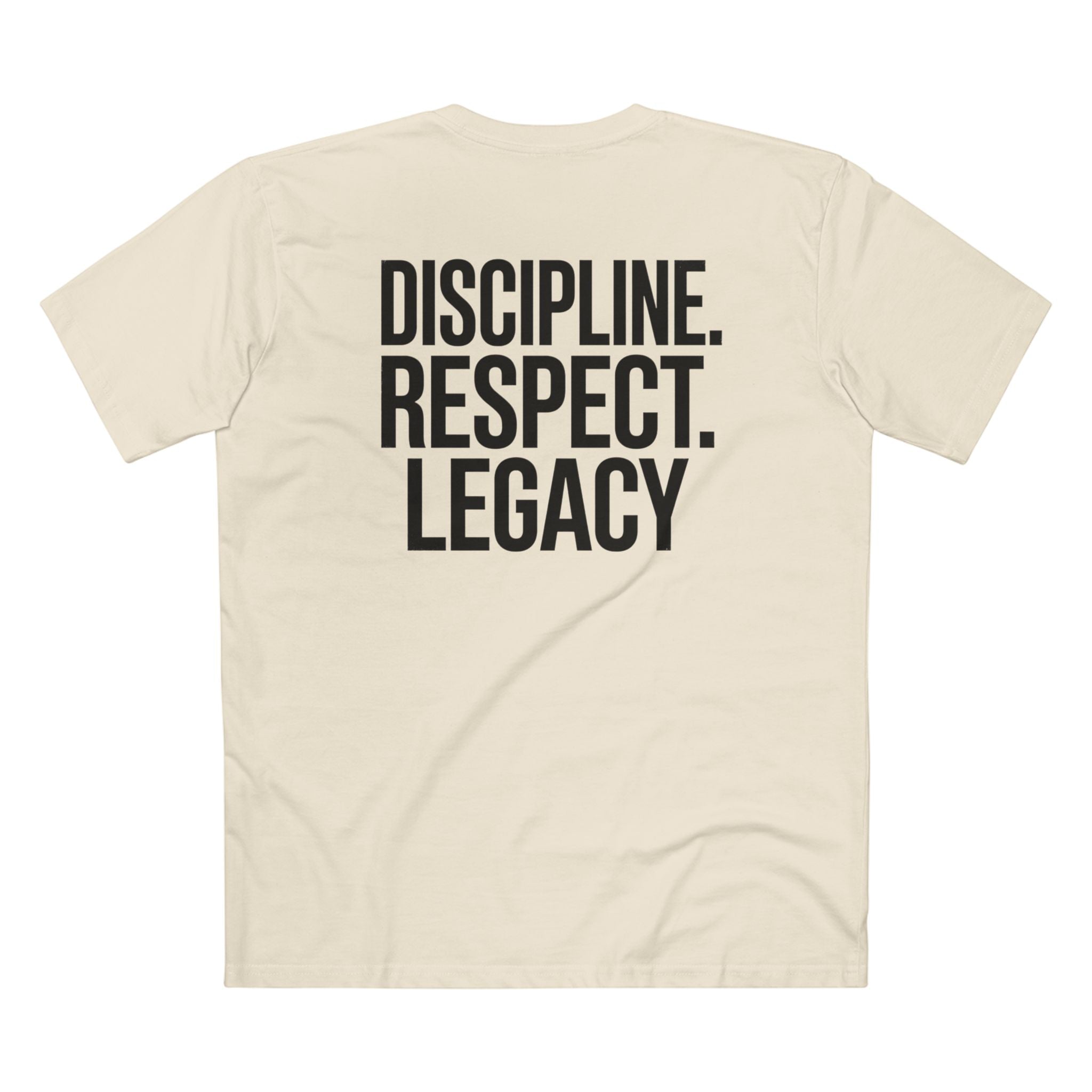 RAISED RIGHT™ Tee – Discipline. Respect. Legacy. Back Print | Blackbrn