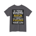 “You Just Wasted 5 Seconds of Your Life” Back Print Tee – Funny Streetwear Shirt