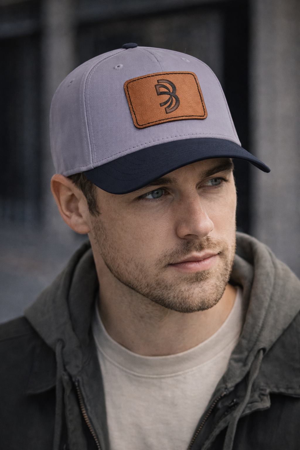 Blackbrn™ Signature Leather Patch Hat — Classic Fit Snapback