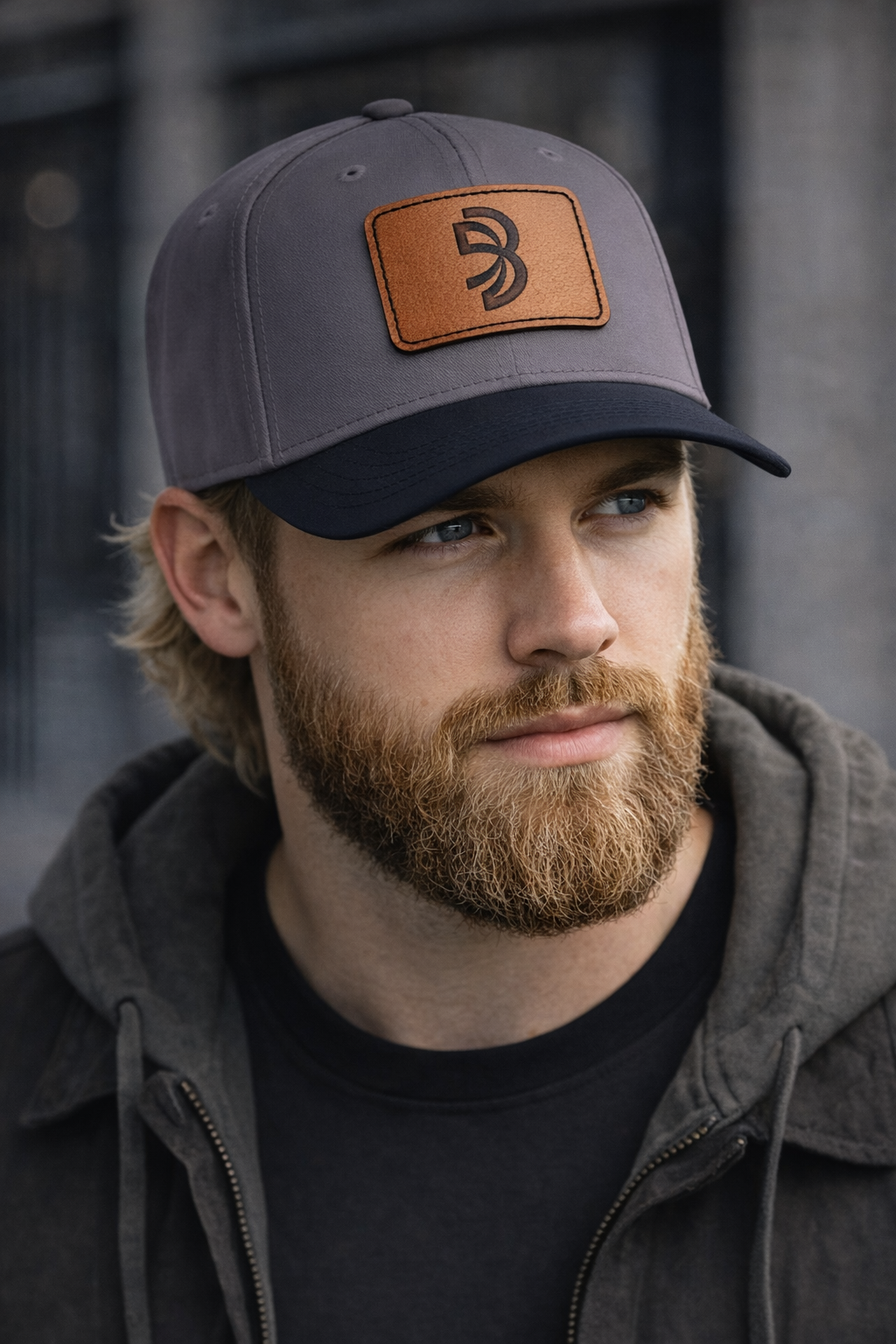 Blackbrn™ Signature Leather Patch Hat — Classic Fit Snapback