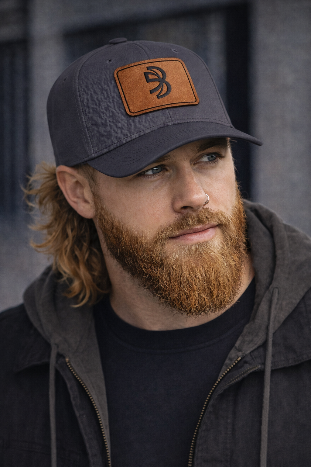 Blackbrn™ Signature Leather Patch Hat — Classic Fit Snapback