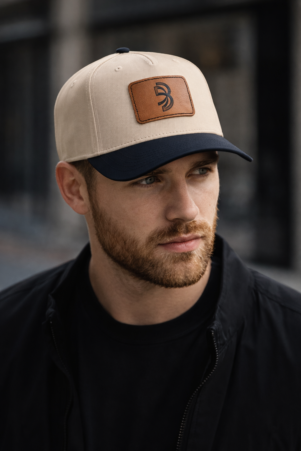 Blackbrn™ Signature Leather Patch Hat — Classic Fit Snapback
