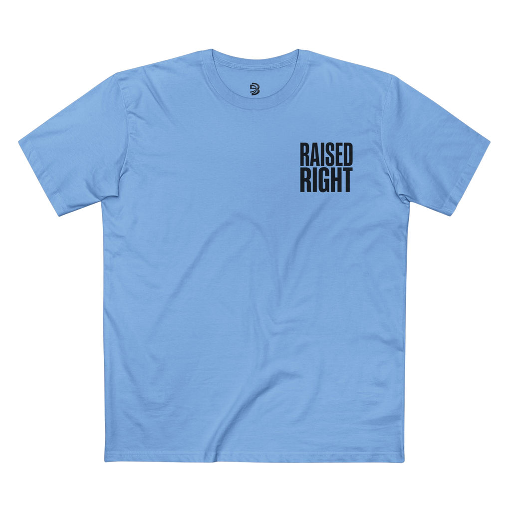 RAISED RIGHT™ Tee – Discipline. Respect. Legacy. Back Print | Blackbrn