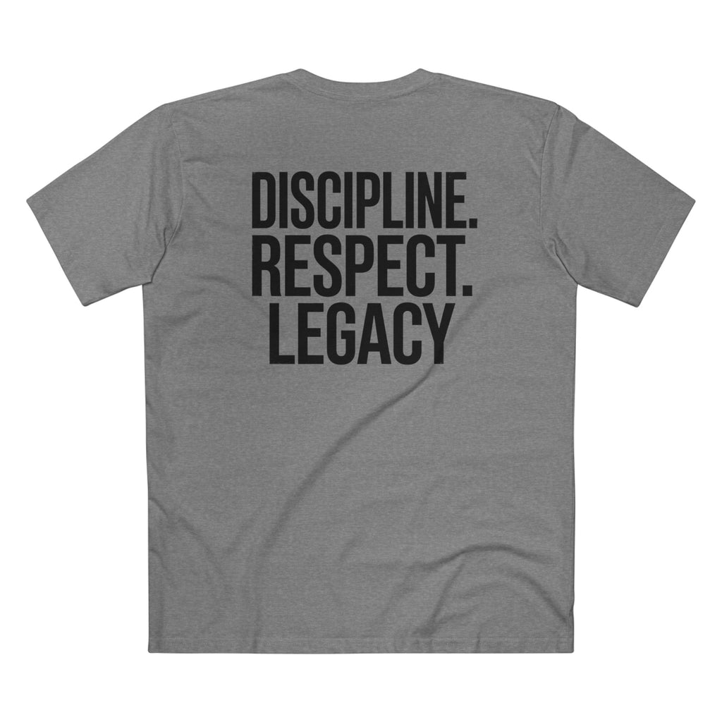 RAISED RIGHT™ Tee – Discipline. Respect. Legacy. Back Print | Blackbrn