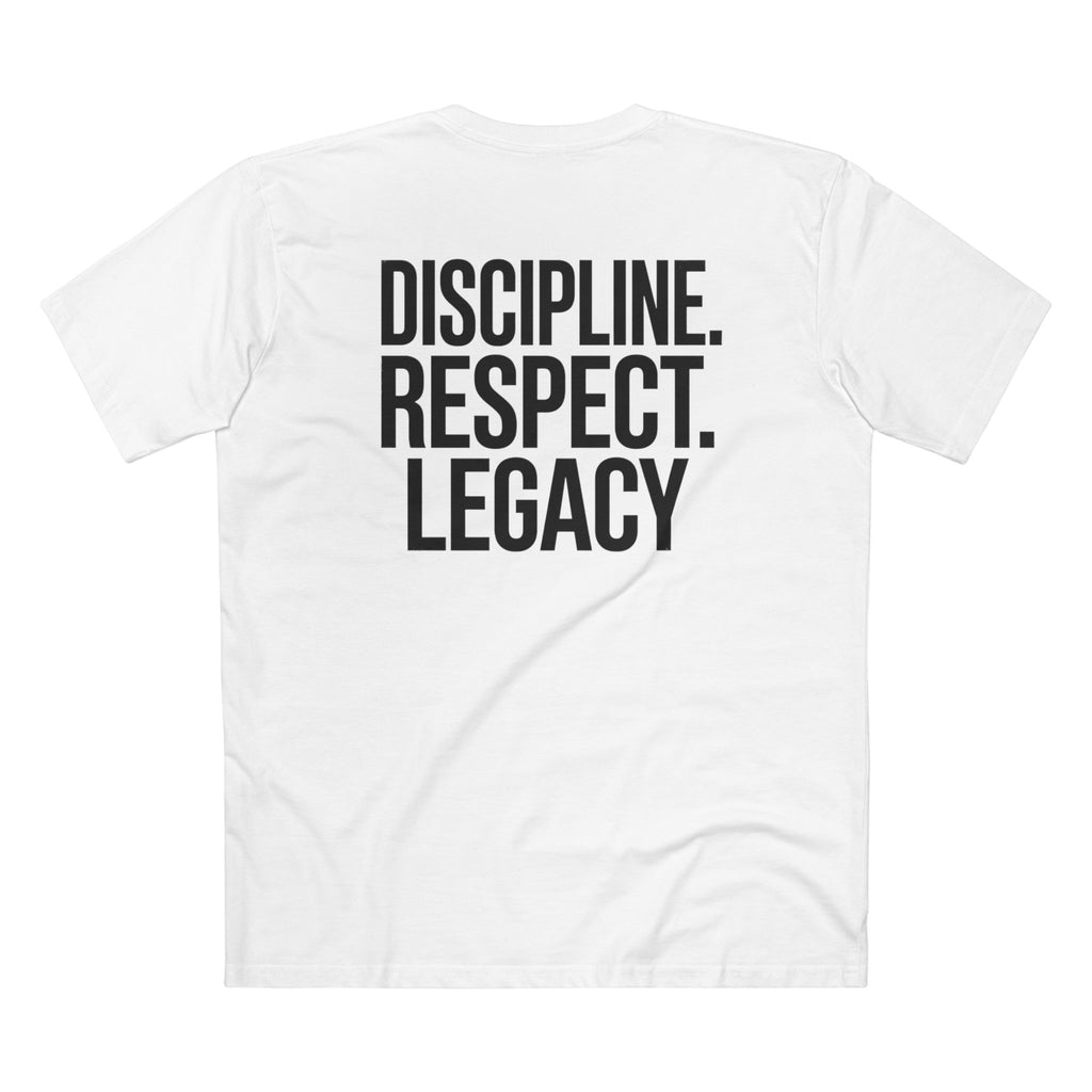 RAISED RIGHT™ Tee – Discipline. Respect. Legacy. Back Print | Blackbrn